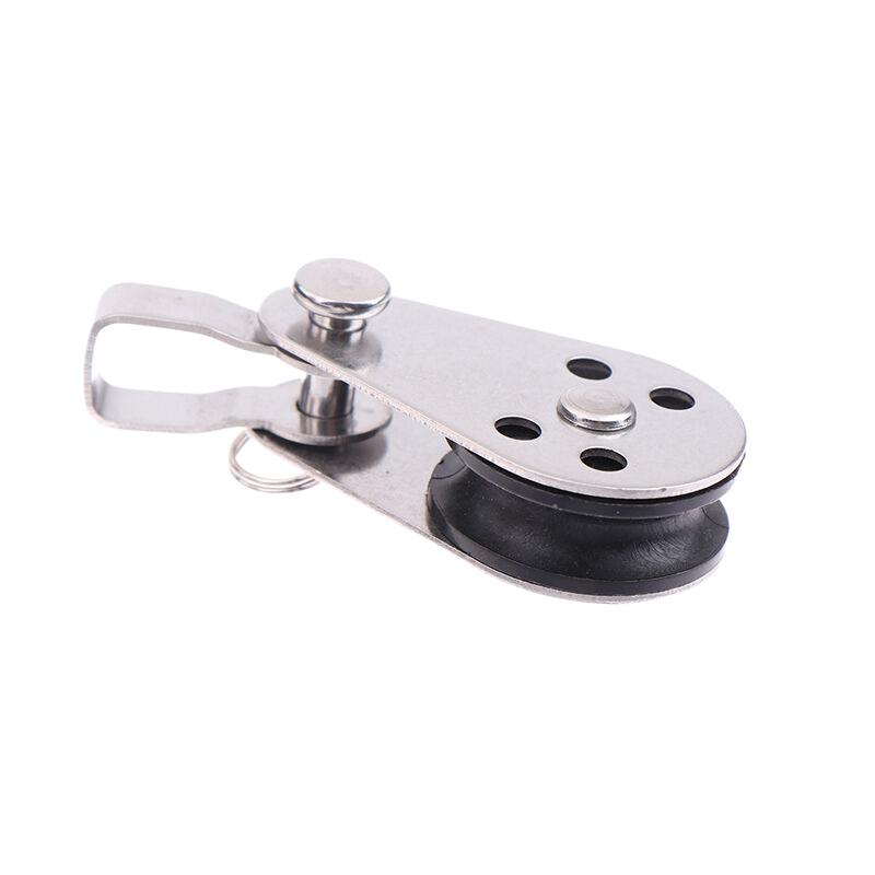 NEW Block Rope Runner Kayak Boat Parts 25mm 304/316 Stainless Steel Pulley Single Wheel Load Bearing Swivel Lifting Rope Pulley