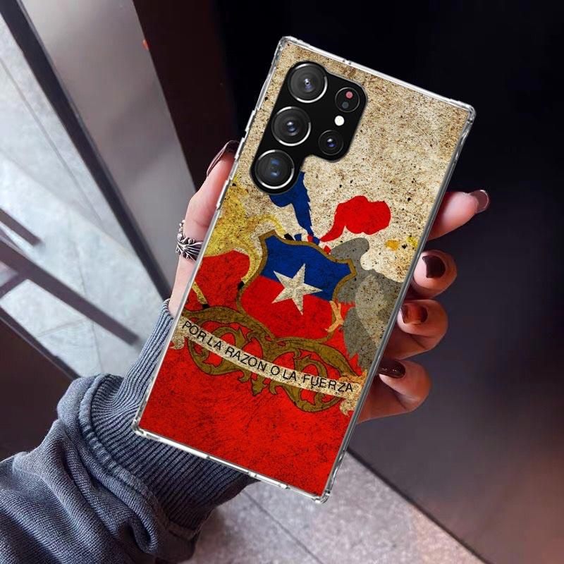 

Chile Flag Phone Case For Samsung Galaxy S23 S24 S25 Edge S26 Ultra S22 + S21 Plus S20 FE Cover Silicone Print Shell Galaxy S23 Samsung S20 Plus