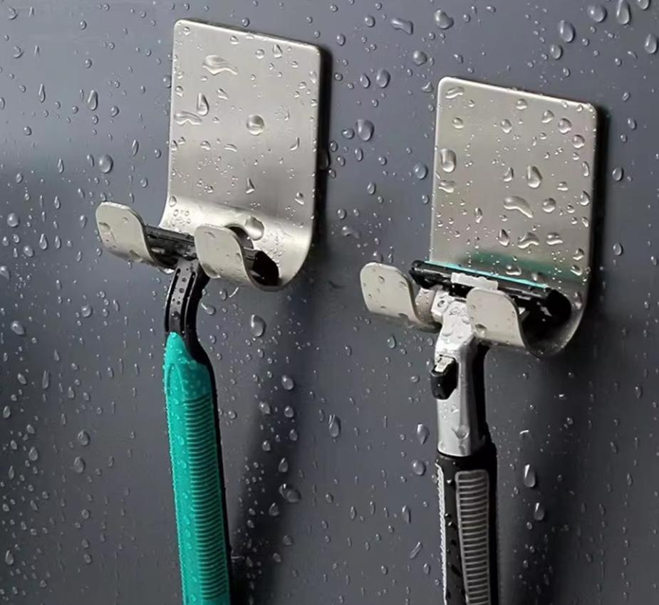 Punch-free Razor Holder, Storage Hook, Space Aluminum Multi-purpose Bathroom Accessories