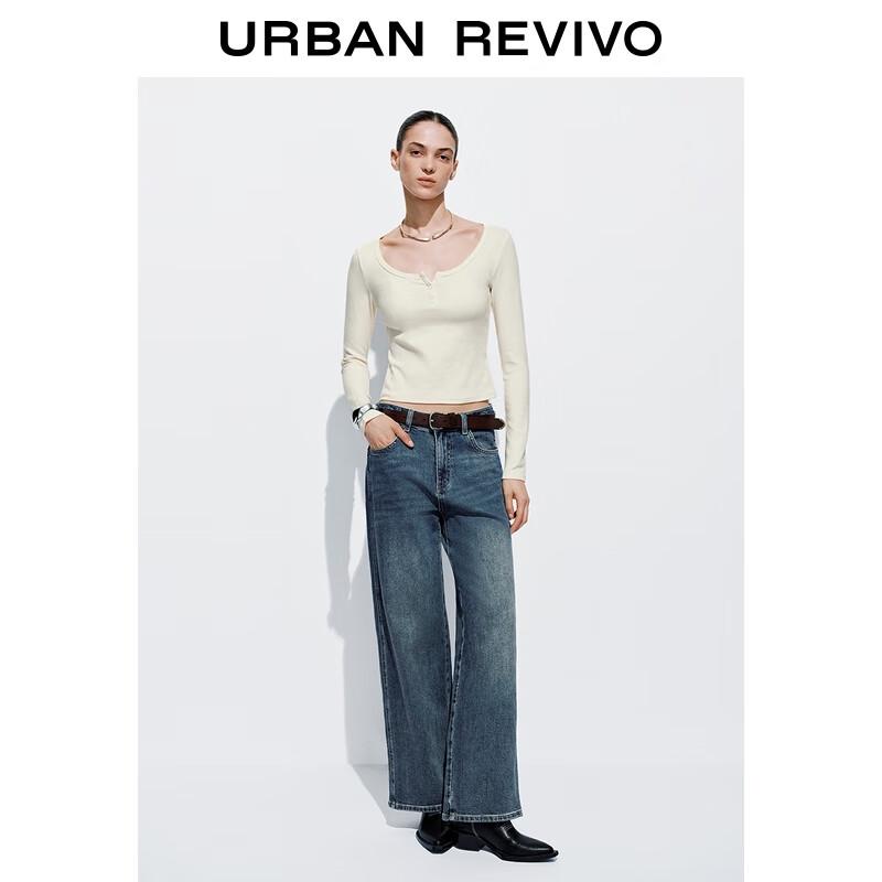 

UR Women s Retro Washed Wide-Leg Jeans 25