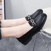Fashion 2025 Spring Women's Shoes Flat Comfortable Anti Slip Lightweight New Fashion Casual Shoes Metal Decoration Anti Slip Work Shoes