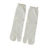 Ruffle Trim Frilly Crew Socks Flip Flop Socks Tabis Split Toe Socks Cotton Booties Socks Casual Ankle High Socks Hosiery