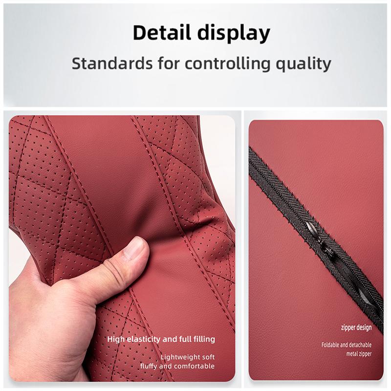 GLC GLB Car Seat Headrest Neck Pillow Lumbar Back Support Pad For Mercedes Benz AMG W177 W176 X166 X167 C257 C218 X253 C118 C11