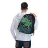 Gold Chains Backpack Teen Palm Leaf Print Large Backpacks Polyester Funny School Bags Camping Colorful Rucksack
