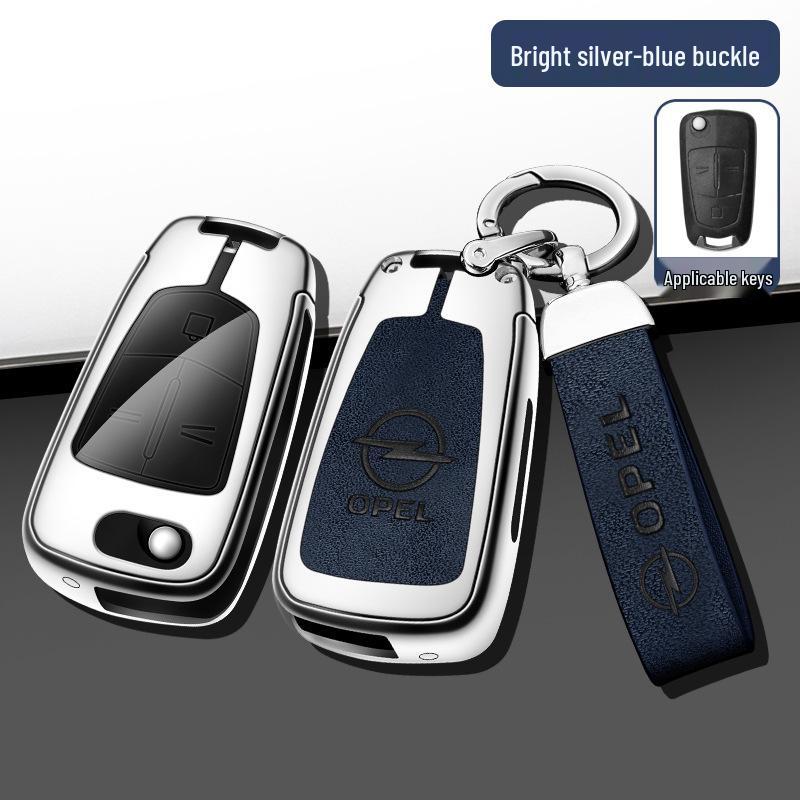 Opel Antara/Insignia Folding Key Case Metal Cover Set - Full Coverage Shell with Buckle