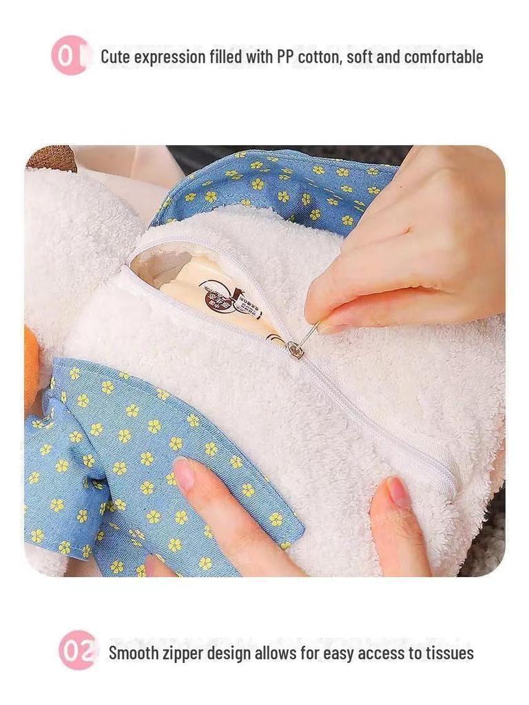 Duck Car Tissue Holder - Sun Visor or Armrest Napkin Organizer