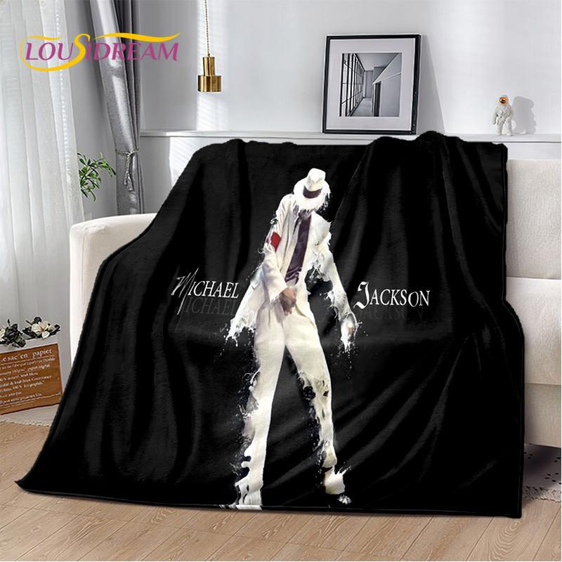 MJ Michael Jackson King of Pop 3D Soft Plush Blanket,Flannel Blanket Throw Blanket for Living Room Bedroom Bed Sofa Picnic Kids