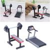 Grey Dollhouse Fitness Equipment 1/12 Scene Model Creative Doll House Treadmill  Toy