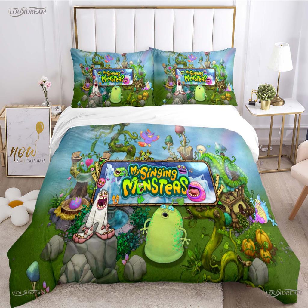 Comforter Funny My Singing Monster All Season Comforter Bedding Sets Soft And S Single/Double/Queen/King