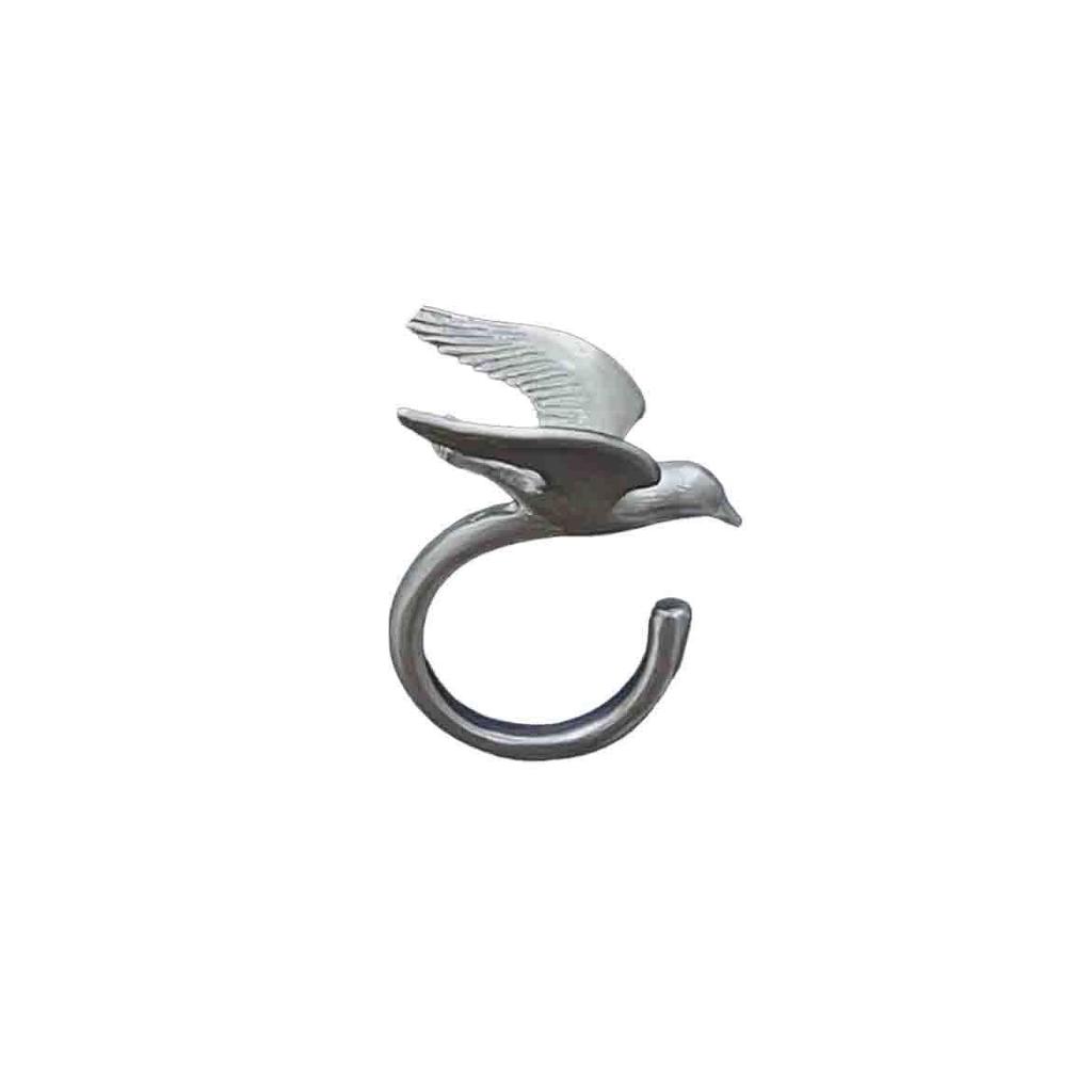 Wilderness Bird Ring Female French Retro Minimalist Style Niche Opening Adjustable Handmade Ring Literary Style Jewelry