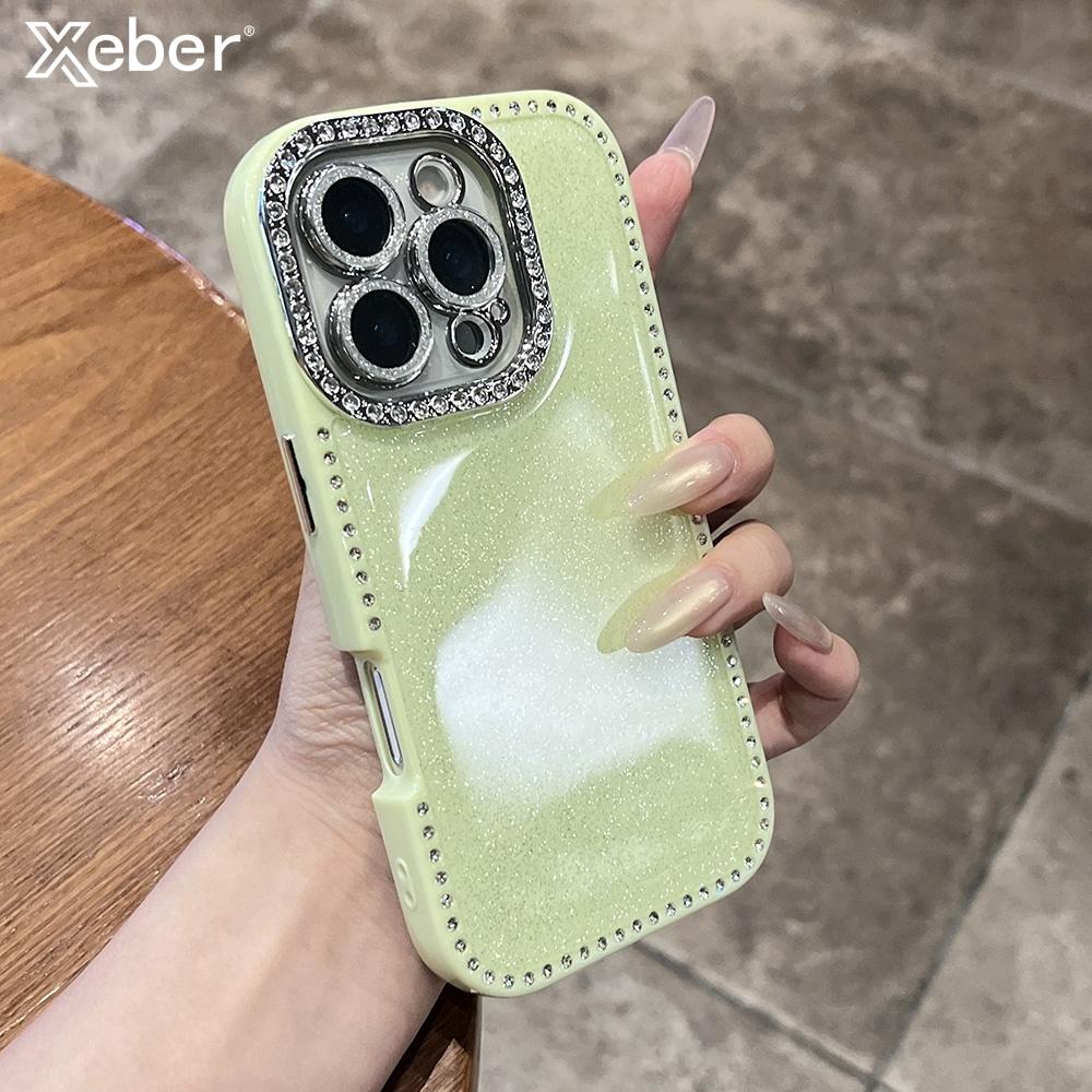 Sparkling Rhinestones Soft Case For iPhone 16 15 14 13 Pro Max Candy Bling Glitter Diamonds Shockproof Silicone Cover