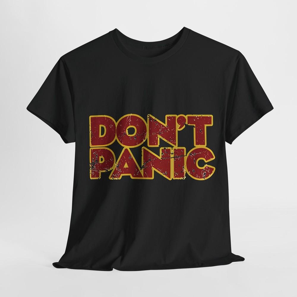 Dont Panic Hitch Hikers Guide Graphic T-Shirt Urban Unisex Cotton Tee Unisex T-Shirt XXXXL
