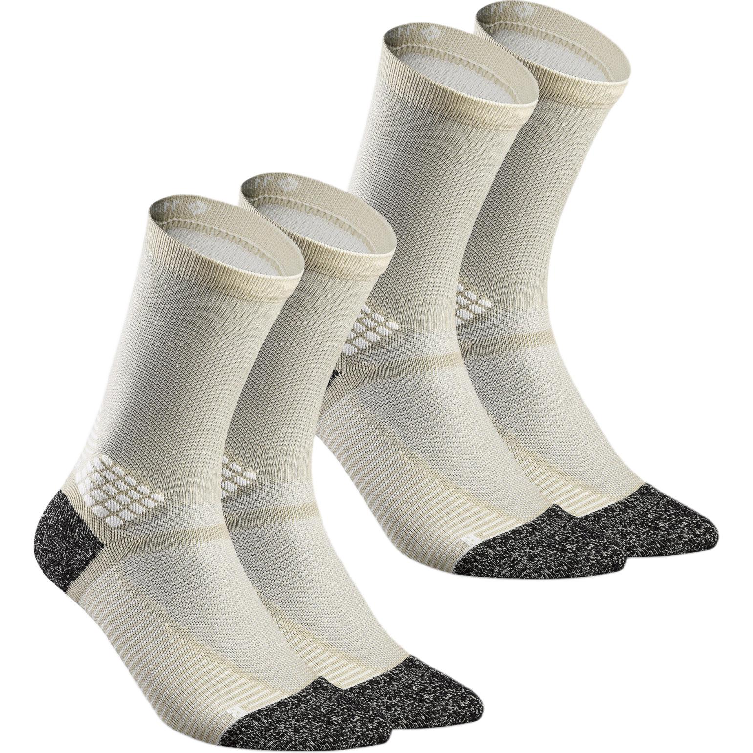 

DECATHLON Hike 500 Дышащие и Удобные Износостойкие Высокие Носки Унисекс Пара Бежевые 35-38