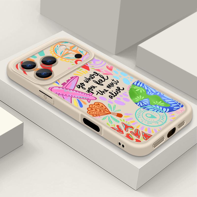 Cartoon Fire Balloon Pattern Case For iPhone 17 Pro Max Shockproof Silicone Bumper Cover For iPhone 16 Pro Max Funda iPhone 15 14 13 12 11 16E Air