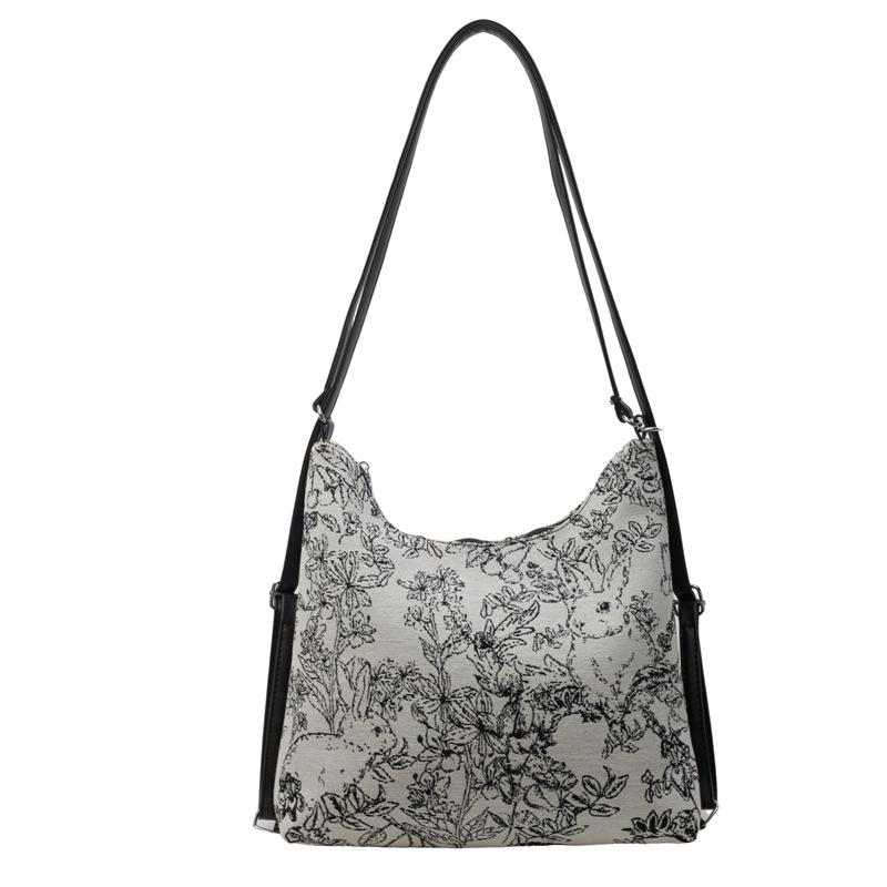 Casual Large-capacity Cloth Bag, New Women's Bag, Commuter Shoulder Messenger Bag, College Student Tote Backpack.