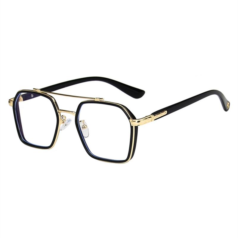 Iron Men Same Style Ultralight Anti-Blue Light Titanium Prescription Square Myopia Full Frames Eyeglasses Male Optical Glasses