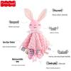 Funnyzoo Baby Animal Soothing Toy & Blanket with Teether and Rattle Bib