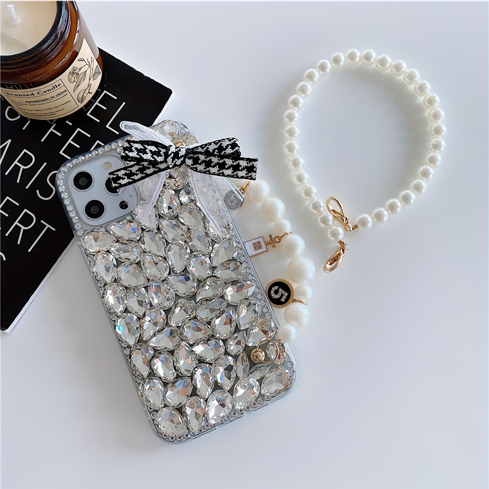 

Модный полноэкранный чехол для телефона с кристаллами и браслетом для iPhone 16 15 14 13 12 11 Pro Max For iPhone 13