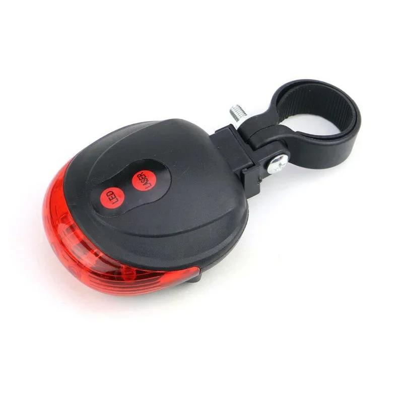 

MTB Bike Tail Light Laser Flashing Rear Light for Night Riding Cycling Safety Warning Light Bicycle Accessories чёрный