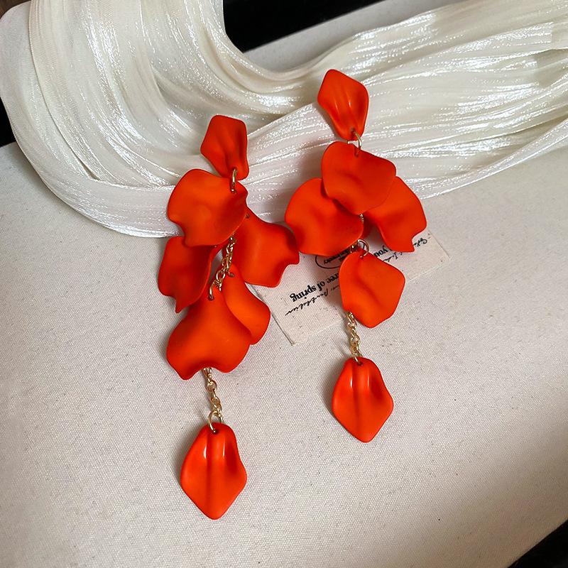 Dopamine Geometry Element Ring Earrings Women's Round Face Explosion Premium Sense Earrings Niche Design Stud Earrings Sweet Earrings