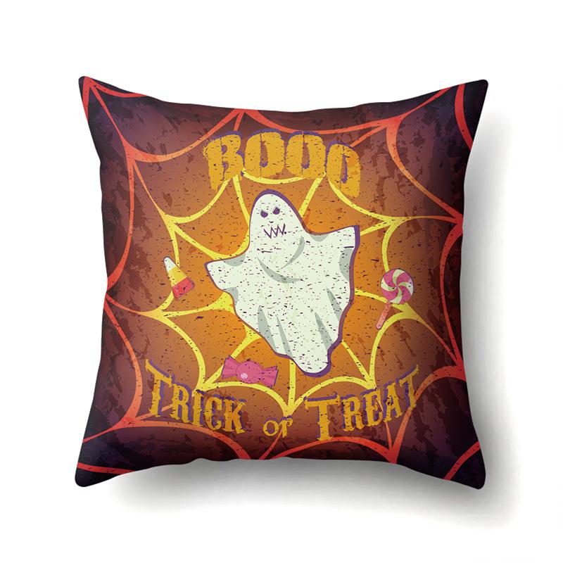 Halloween Pillow Cover Car Waist Pillow Pumpkin Sofa Cushion Cover Office Home Living Room Pillow Cover Premium