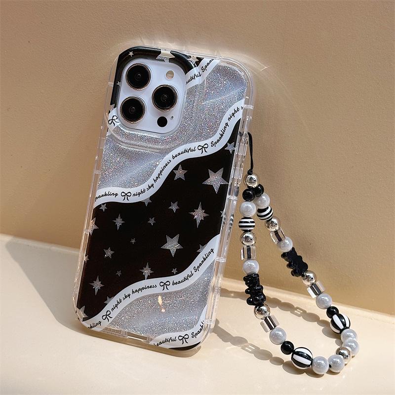 

Чехол Zhitai Pro Glitter для iPhone 15/16/13 Pro Max/12/11 с оболочкой Phantom и совместимостью с браслетом Apple. iPhone 16 Pro Max