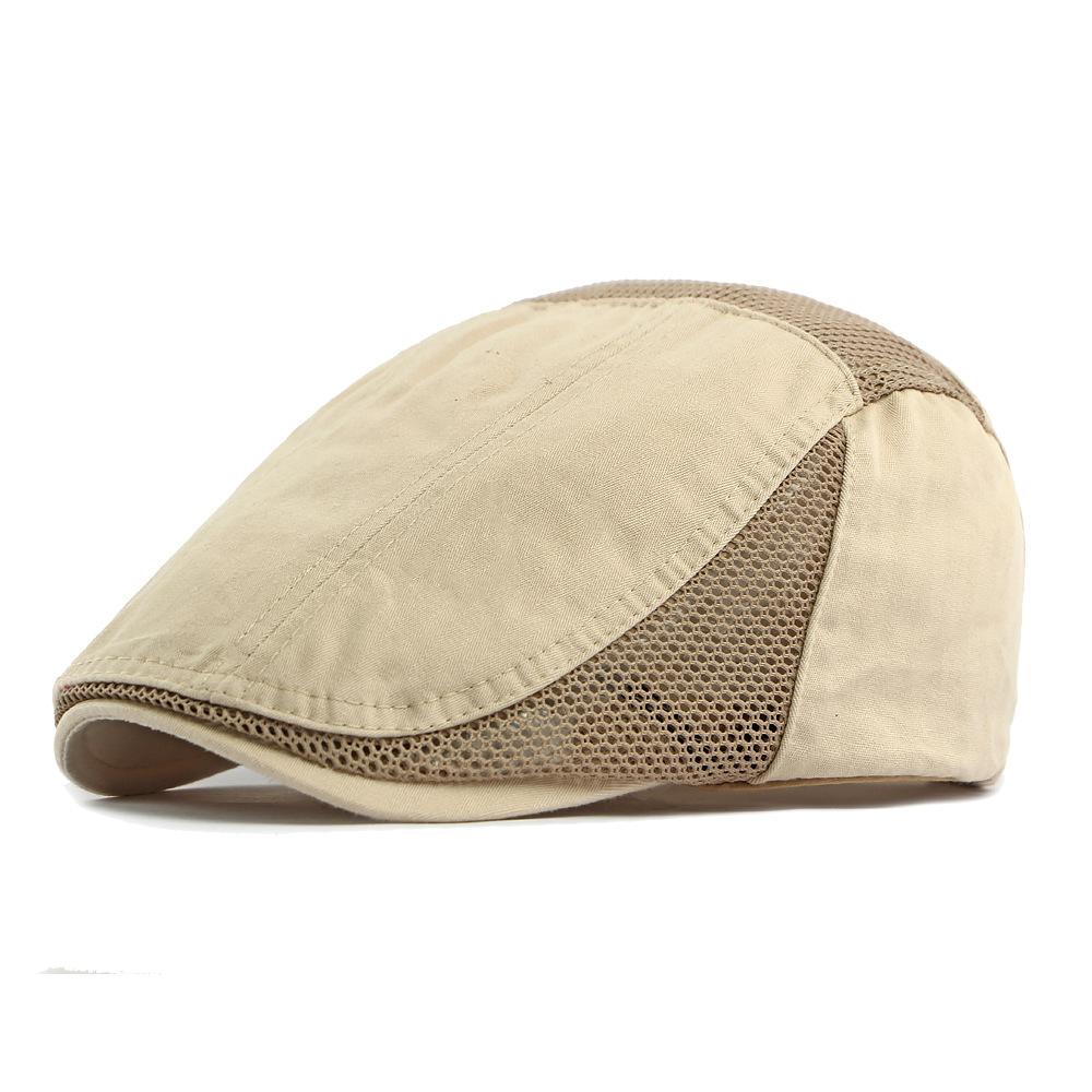 Casquette Forward en Maille d'Été pour Homme Casquette à Visière Respirante Casquette Respirante Protection Solaire Béret Rétro