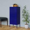 VidaXL Storage Cabinet Navy Blue 42.5x35x101.5 Cm Steel