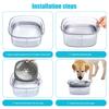 Pet Water Bowl No Spill 2L Spill Proof Clear Dog Water Bowl Anti Splash No Mess Cat Water Dispenser for Sloppy Messy Drinkers