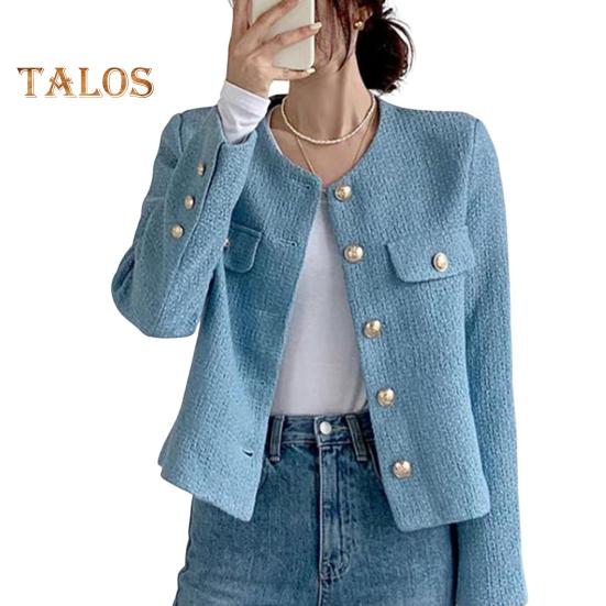 

Осень-весна Женское пальто однобортное с длинными рукавами однотонный кардиган свободного кроя в стиле OL для поездок на работу, свиданий, шопинга куртка XXL синий