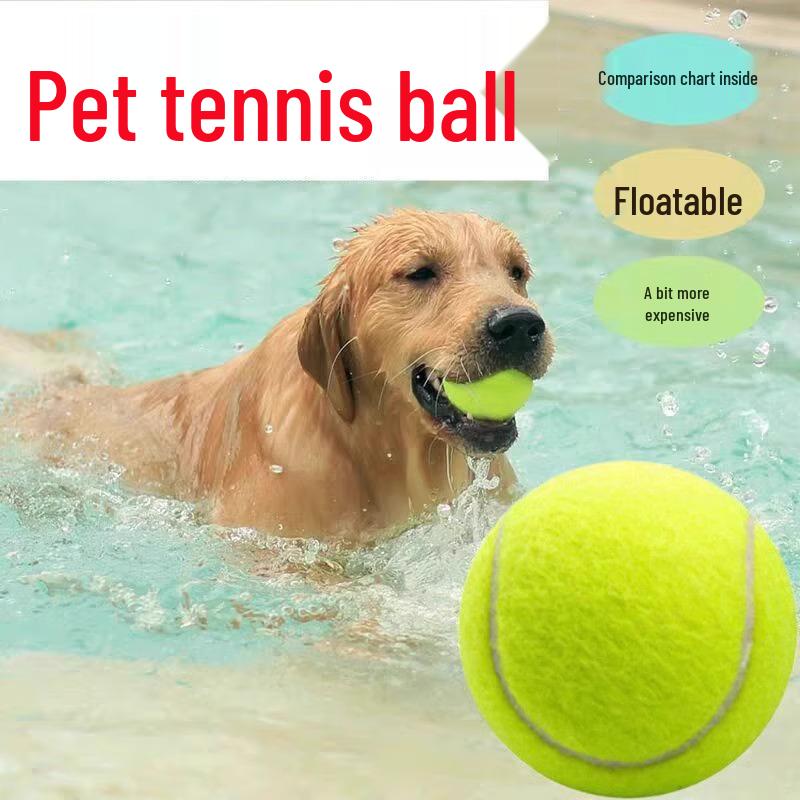 Elastischer Rückprall Tennisball Spielzeug für Welpen Zahnung und Outdoor-Training