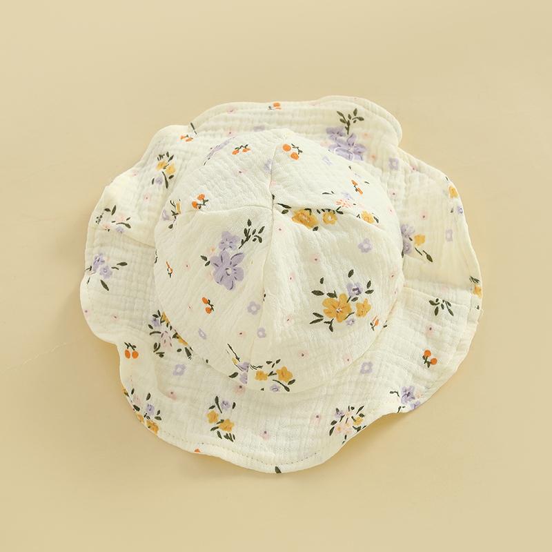 Citgeett Summer Infant Baby Girl Floral Bodysuit Dress Sleeveless Ruffle Sun Hat Outfit Casual Clothes