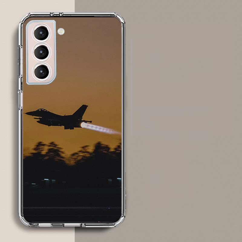 Black Sky Jet Fighter Phone Case For Samsung A17 A56 A36 A26 A16 A55 A35 A25 A15 A05S Galaxy A71 A51 A41 A31 A21S A70 A50 A40 A3