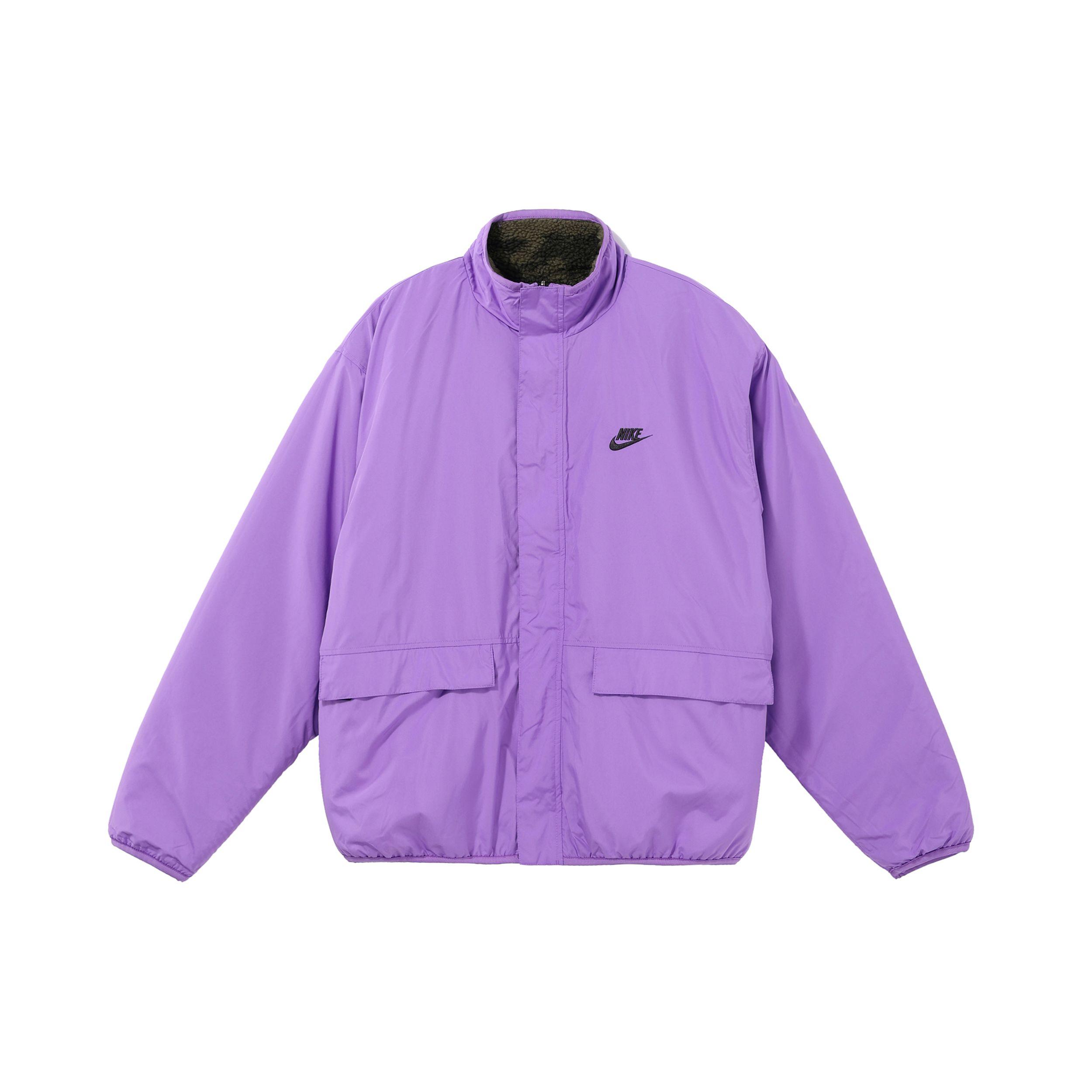 Nike Club Fleece Reversible Sherpa Jacket Purple DQ4885-542 S