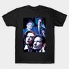 Men Black Print T-shirt The Truth Is Out There No-Cut Transfer Paper Print Cotton Tshirt