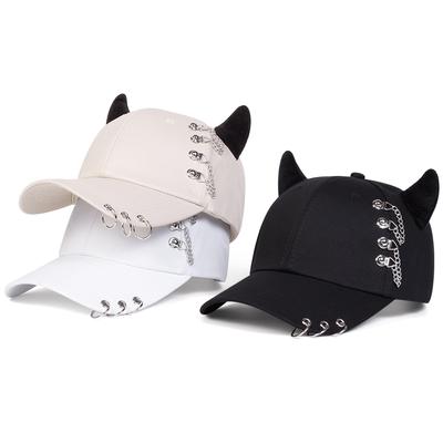 Νέο Γυναικείο Στρογγυλό Στέφανο Κέρατο Καπέλο Μπέιζμπολ Εξωτερικού Χώρου Ρυθμιζόμενο Αντηλιακό Καπέλο Αναψυχής Άνοιξη Φθινόπωρο Ταξίδι Τουρισμός Παραλία Διακοπές