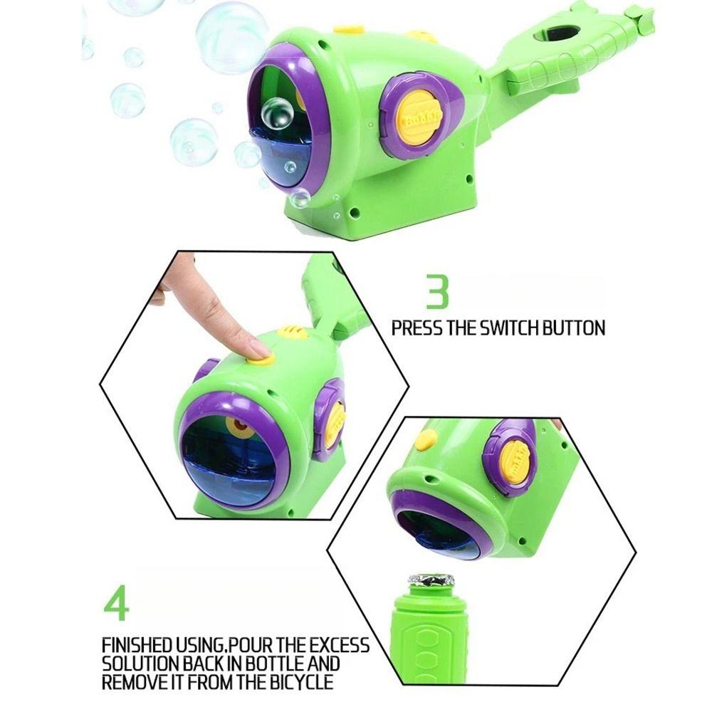 Multifunctional Automatic Bubble Maker with Clip Bicycle Seat Bubble Blower Toddlers