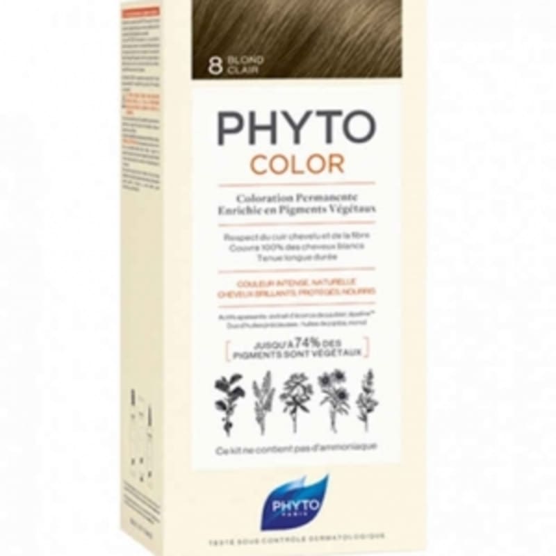 

Phyto Color Стойкая (Растительный краситель) Краска для волос - 8 СВЕТЛЫЙ БЛОНД