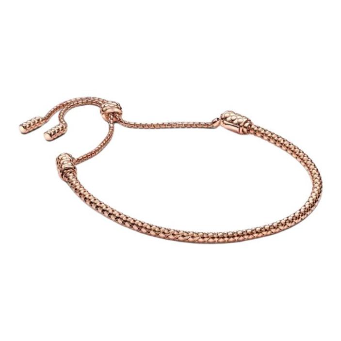 Pandora Brand Logo 925 Silver Bracelet Women Bracelet Gold 583090C00