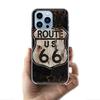 America Route 66 Cases Phone Case For Iphone 17E 16E 17 Air 16 Pro Max 15 Pro 14 Plus 11 13 12 Mini Cover Cases Compatible with