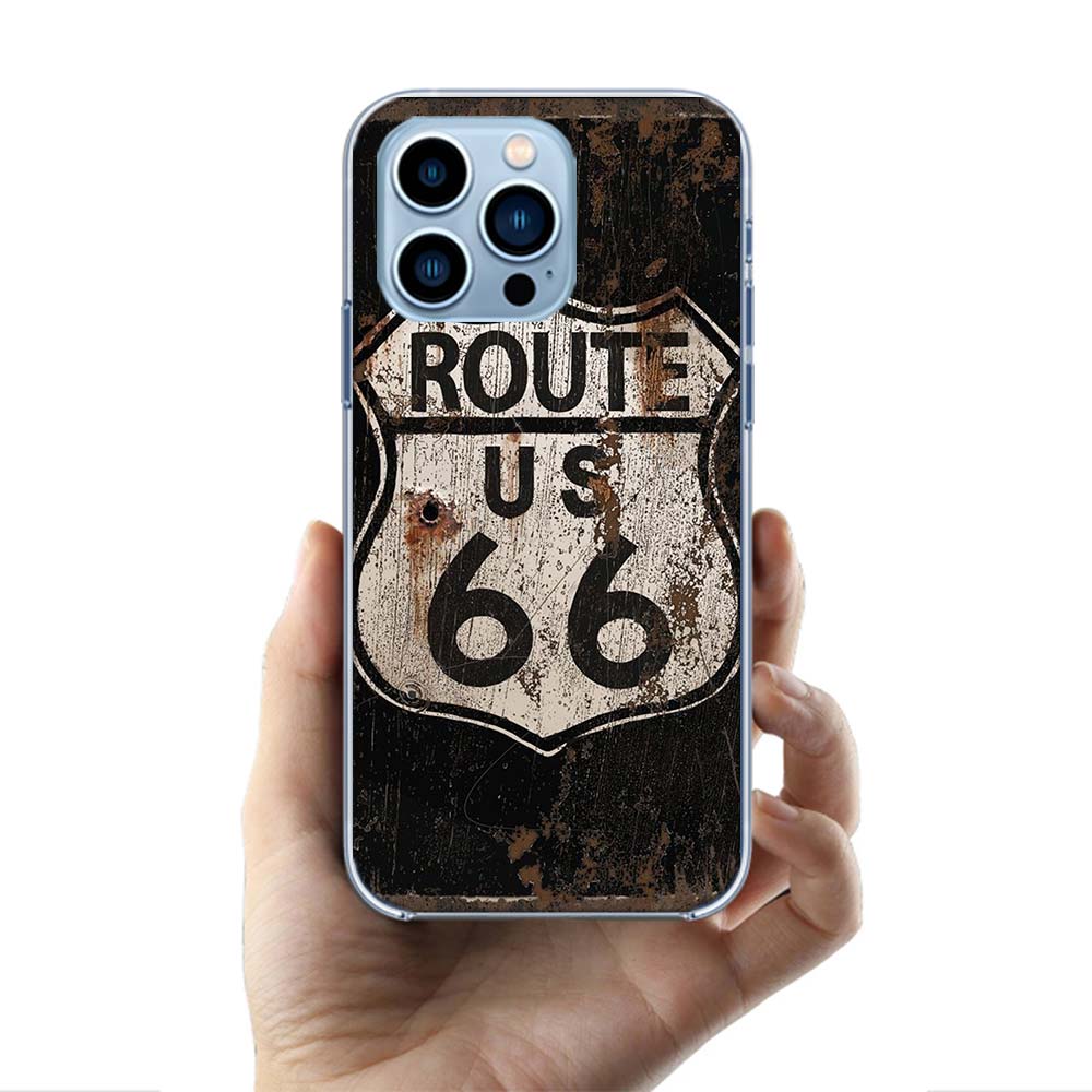 America Route 66 Cases Phone Case For Iphone 17E 16E 17 Air 16 Pro Max 15 Pro 14 Plus 11 13 12 Mini Cover Cases Compatible with