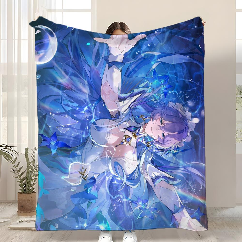Music Cantarella Throw Kid-Friendly Flannel Throw Blanket Soft Warm Anti-Static Washable All Season 75x90cm