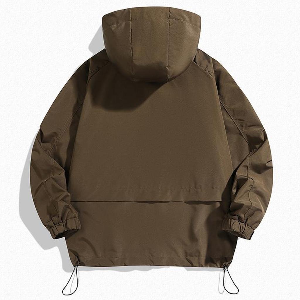 Pánská lehká nepromokavá větrovka s kapucí pro volný čas, outdoorová větrovka, bunda stormjacket s kapucí