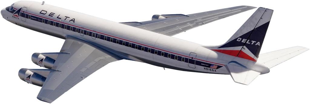 Models North American Airlines 1 Plastic Model XSM144001 X-Scale 1/144 DC-8-33