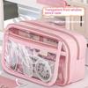 Transparent Pencil Case Lnstagram Style School Students Pen Bag