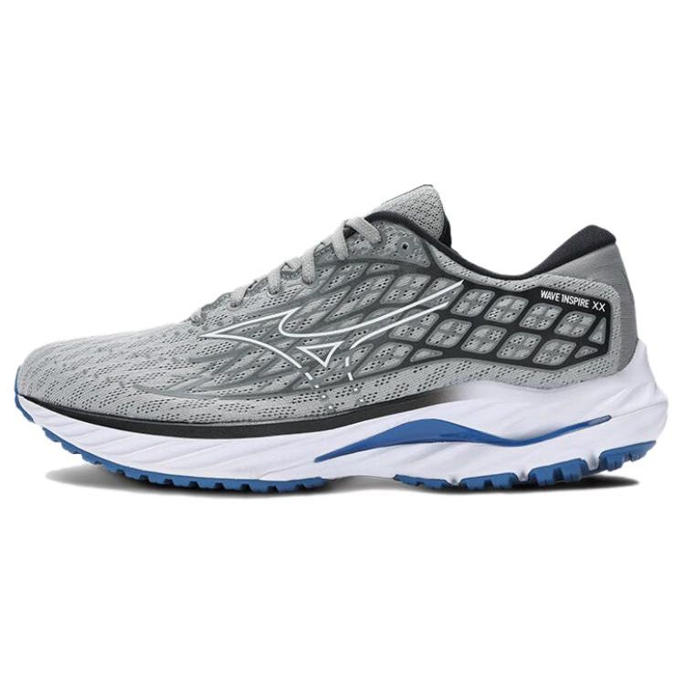 Mizuno Wave Inspire 20 Comfortable Versatile Slip Resistant Durable Breathable Low Top Casual Running Shoes Unisex Sneaker Gray J1GC244405