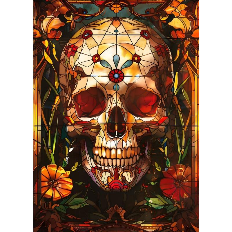 Fantazyjny Smok Zwierzę Rycerz Duch Witraż Płótno Malarstwo Obrazy do Salonu Sztuka Ścienna Dekoracja Pokoju Estetyczna