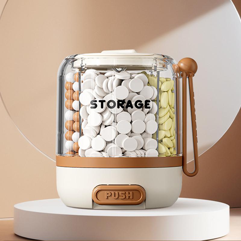 

Portable Large Capacity Pill Dispenser Compartment Detachable Partition Vitamin Storage Box Anti-Mixing Design Pill Box