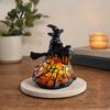 Halloween Ambient Lighting Witch/Ghost LED Lamp, Gothic Resin Ornament with Warm Light for Home Decor Decor, Desktop Spooky Night Party Glow Lamp