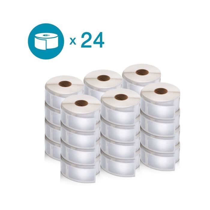 Pack de 24 rouleaux d'étiquettes adresse grand format 36mm x 89mm DYMO LabelWriter